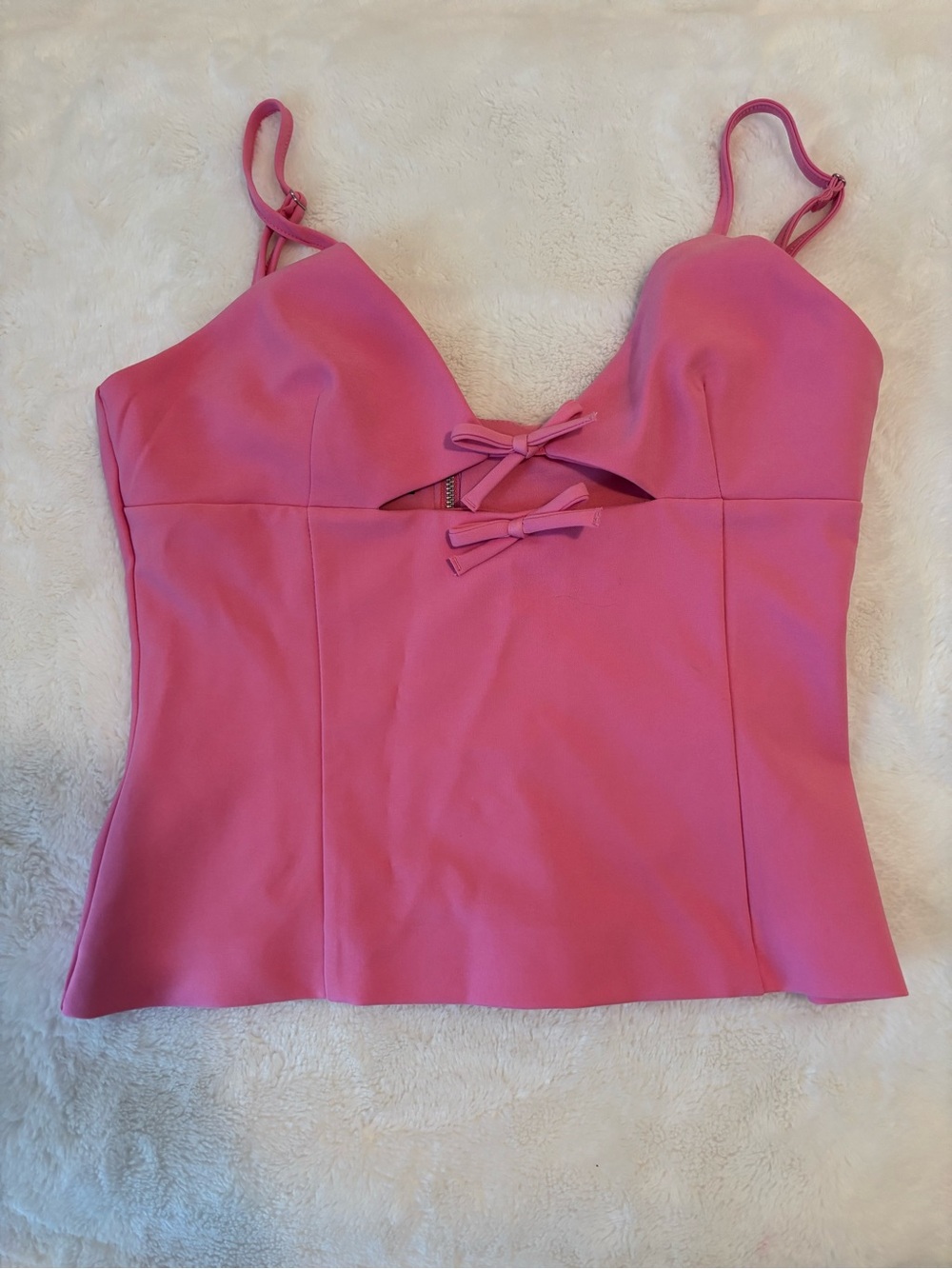 Zara Pink Bow-Detail Camisole